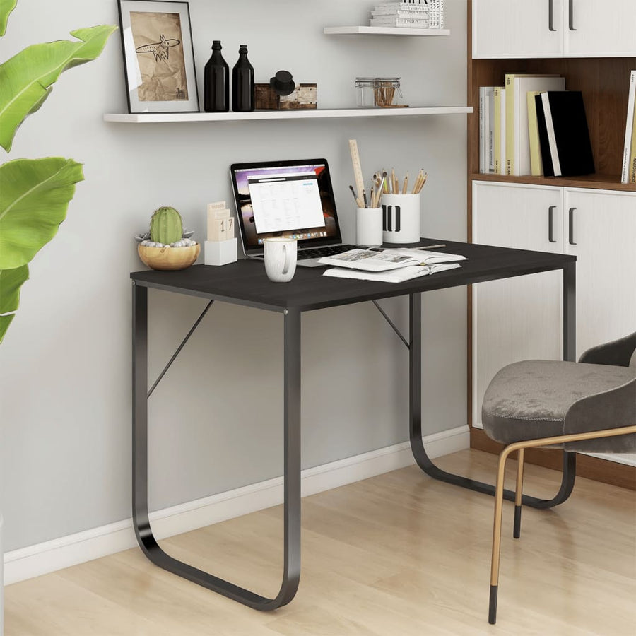 Computerbureau 110X60X73 Cm Spaanplaat Zwart