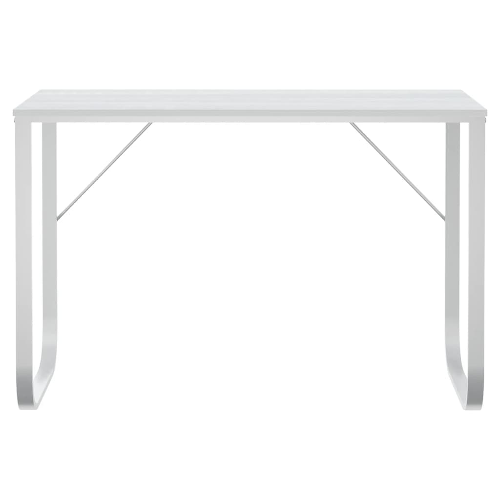 Computerbureau 110x60x73 cm spaanplaat wit