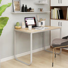 Computerbureau 110x60x73 cm spaanplaat wit eiken