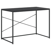Computerbureau 110x60x70 cm bewerkt hout zwart