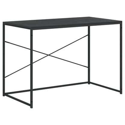 Computerbureau 110x60x70 cm bewerkt hout zwart