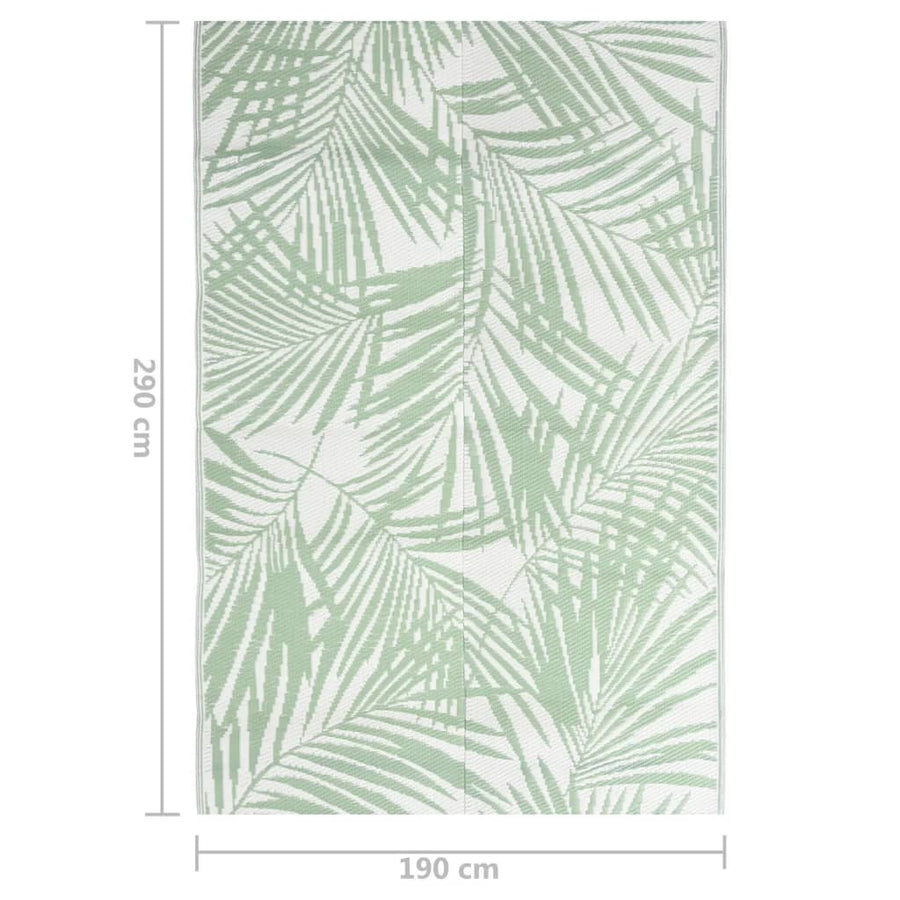 Buitenkleed Polypropeen 190 x 290 cm Groen