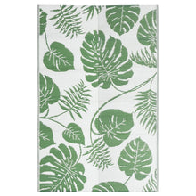 Buitenkleed Polypropeen Groen 120 x 180 cm green leaf pattern