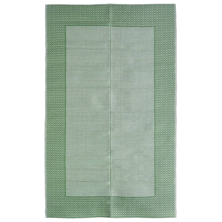 Buitenkleed Polypropeen 190 x 290 cm Groen en wit