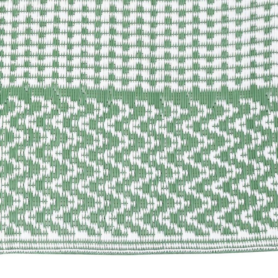 Buitenkleed Polypropeen 190 x 290 cm Groen en wit