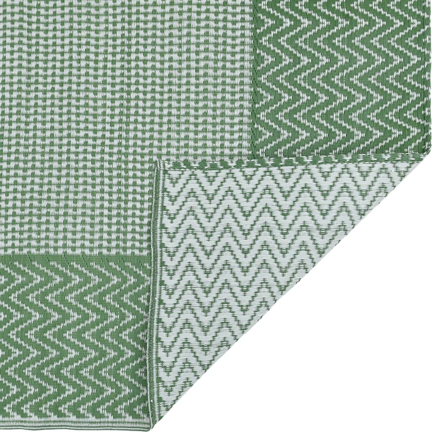 Buitenkleed Polypropeen 190 x 290 cm Groen en wit