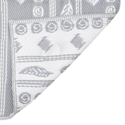 Buitenkleed Polypropeen Grijs 140 x 200 cm Grijs patroon