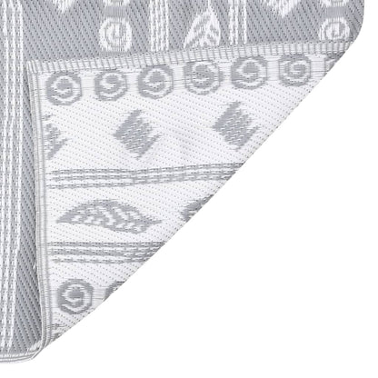 Buitenkleed Polypropeen Grijs 160 x 230 cm Grijs patroon