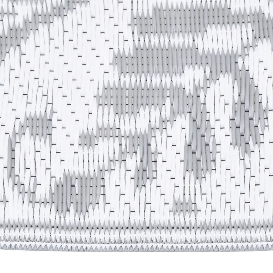 Buitenkleed 140x200 cm polypropeen lichtgrijs 140 x 200 cm Lichtgrijs