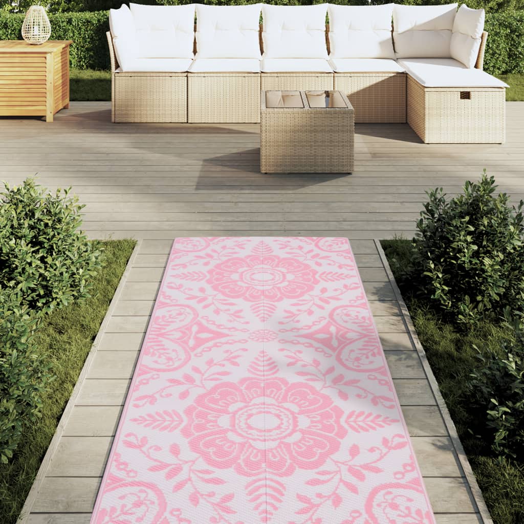Buitenkleed Polypropeen Roze 80 x 250 cm