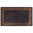 Vloerkleed wasbaar anti-slip 120x180 cm zwart goud