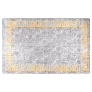 Vloerkleed 80x150 cm grijs wasbaar anti-slip