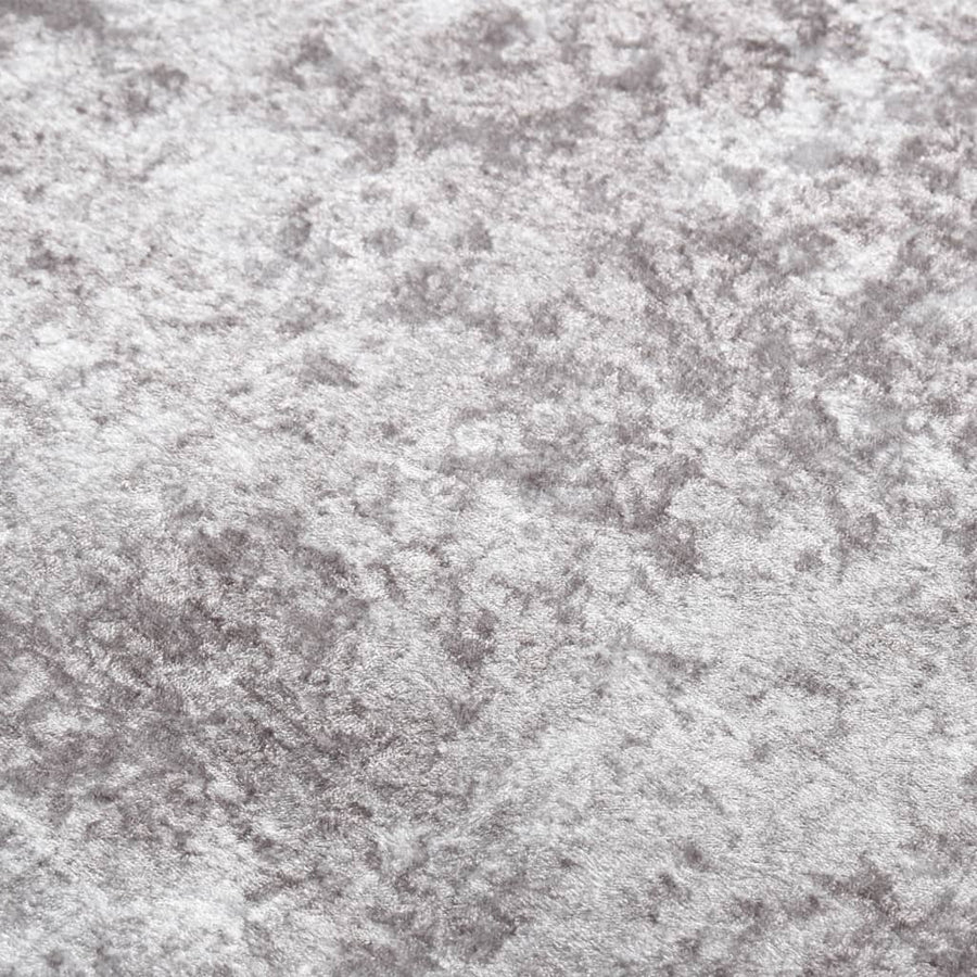 Vloerkleed wasbaar anti-slip 80x150 cm grijs 80 x 150 cm