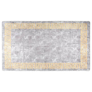 Vloerkleed 190x300 cm grijs wasbaar anti-slip
