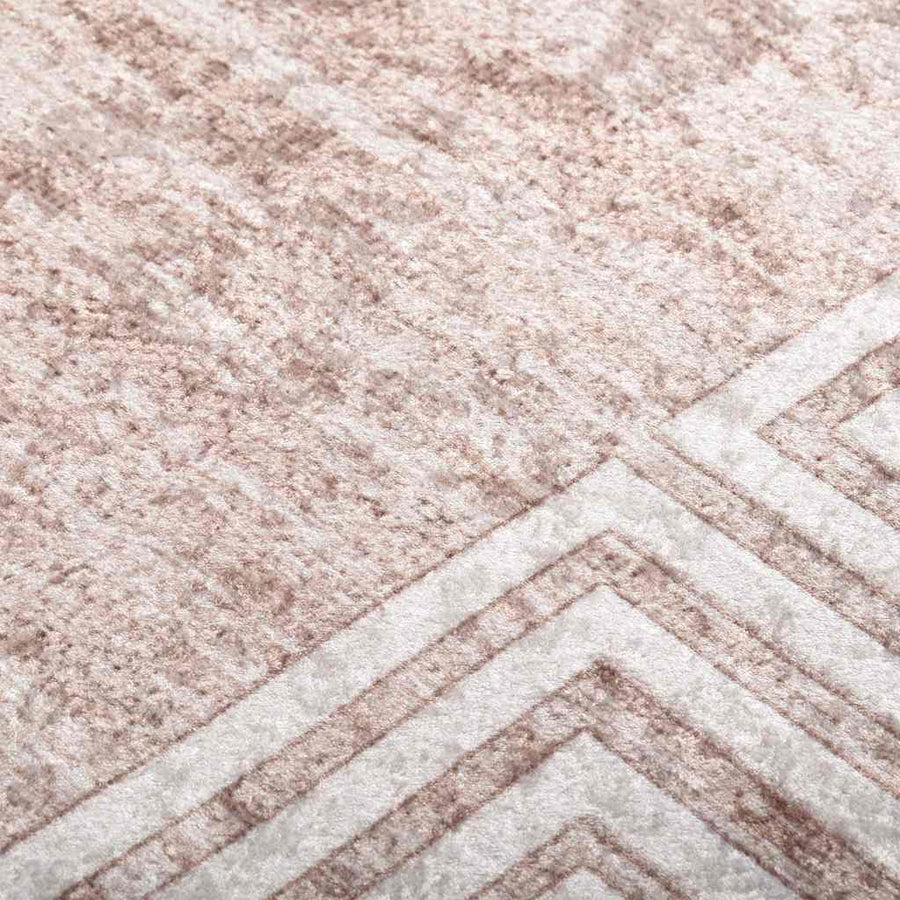 Vloerkleed wasbaar 120x180 cm beige