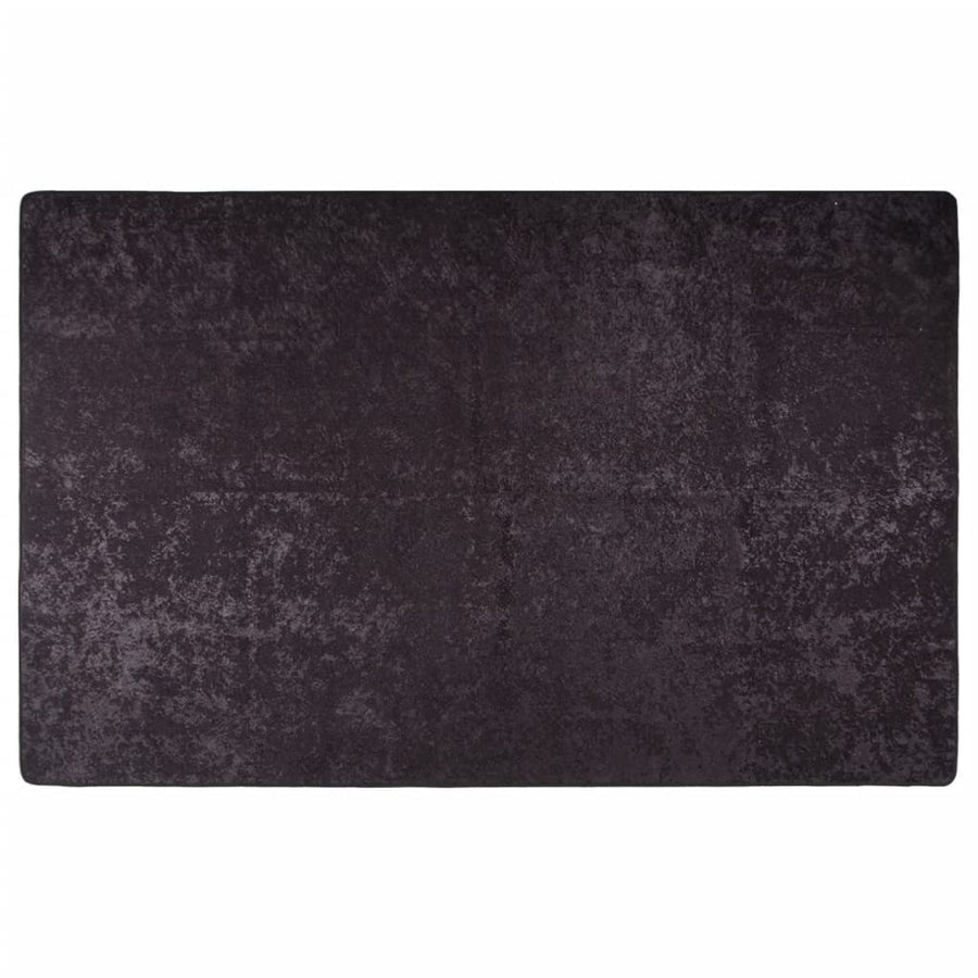 Vloerkleed Wasbaar Anti-Slip Kleurig Antraciet 80 x 150 cm