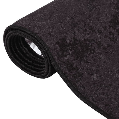 Vloerkleed Wasbaar Anti-Slip Kleurig Antraciet 80 x 150 cm