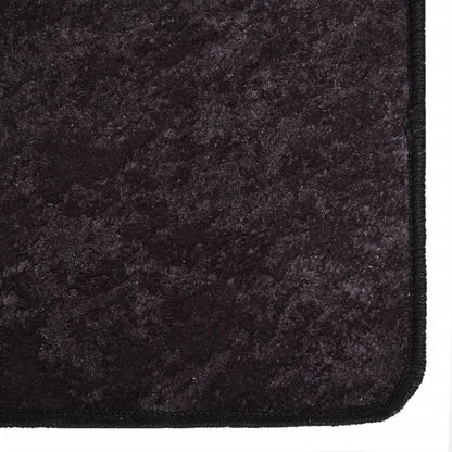 Vloerkleed Wasbaar Anti-Slip Kleurig Antraciet 80 x 300 cm