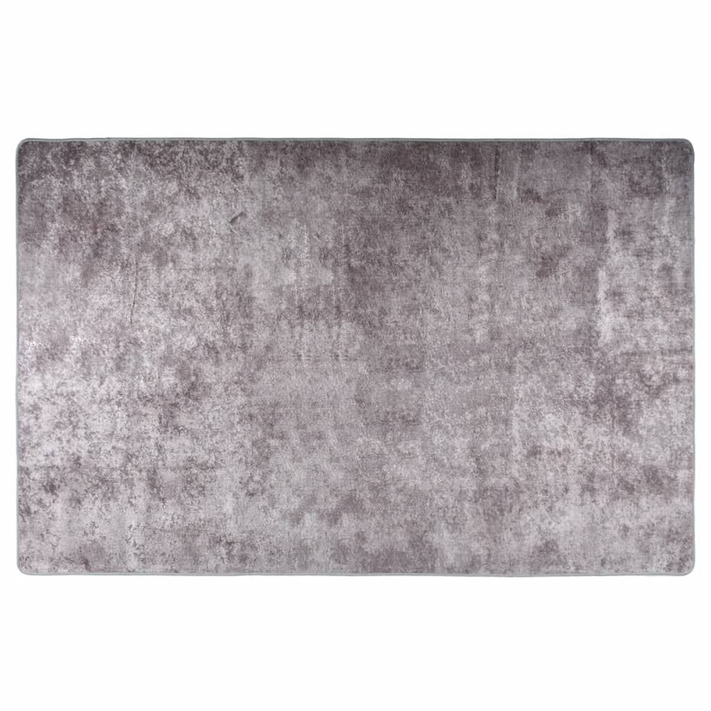 Vloerkleed Wasbaar Anti-Slip Grijs 80 x 150 cm