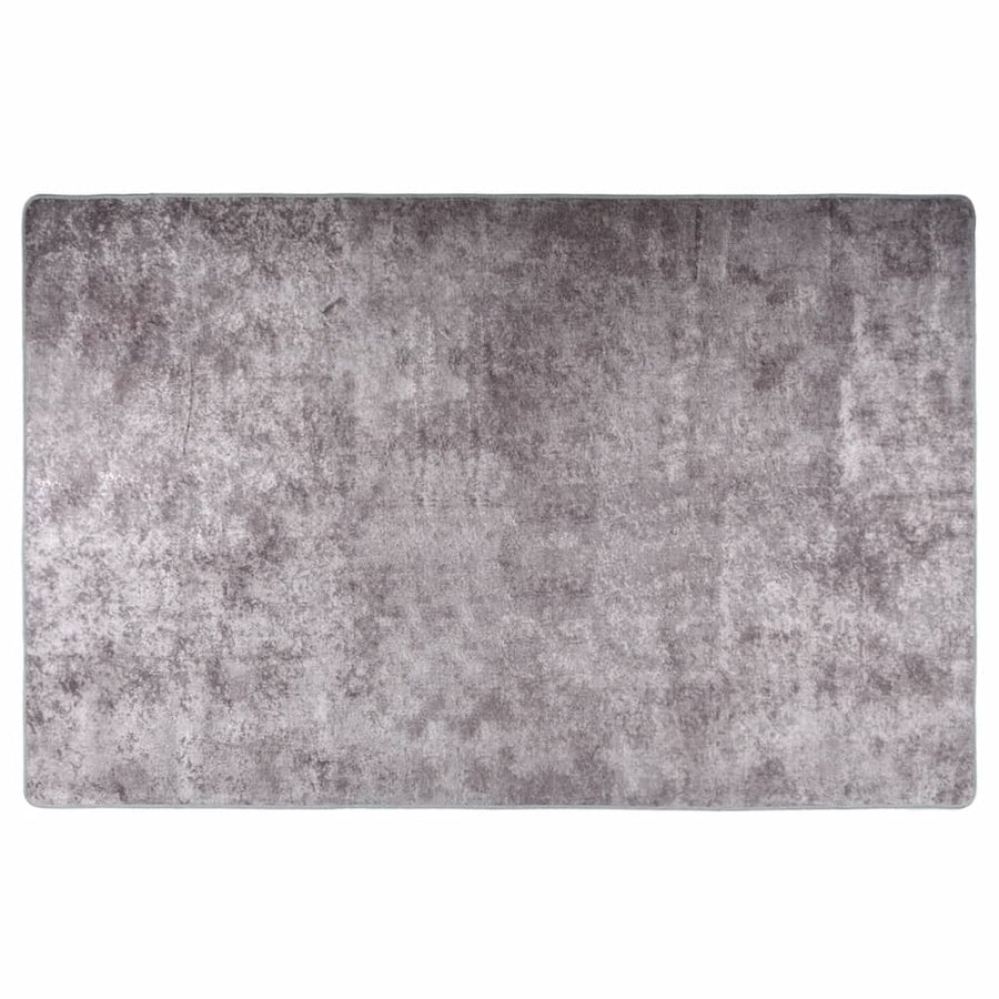 Vloerkleed Wasbaar Anti-Slip Grijs 80 x 150 cm