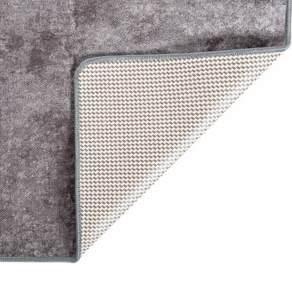 Vloerkleed Wasbaar Anti-Slip Grijs 80 x 150 cm