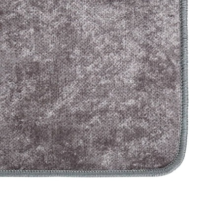 Vloerkleed Wasbaar Anti-Slip Grijs 80 x 150 cm