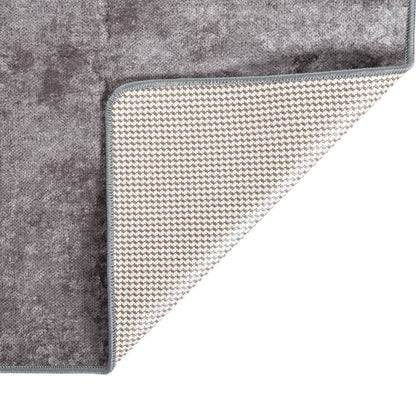 Vloerkleed Wasbaar Anti-Slip Grijs 80 x 300 cm