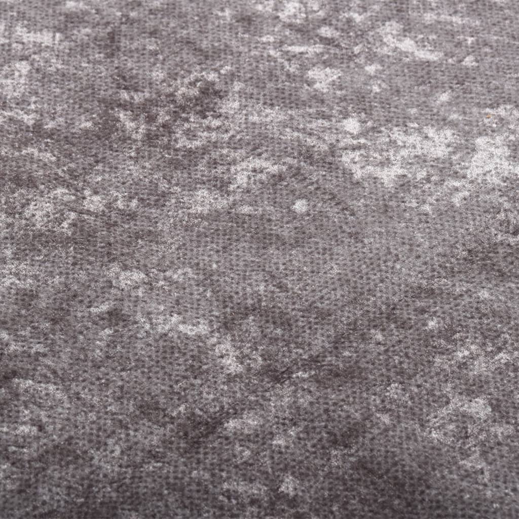 Vloerkleed Wasbaar Anti-Slip Grijs 80 x 300 cm