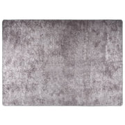 Vloerkleed wasbaar anti-slip 120x180 cm grijs