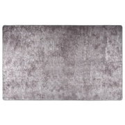 Vloerkleed 160x230 cm grijs wasbaar anti-slip