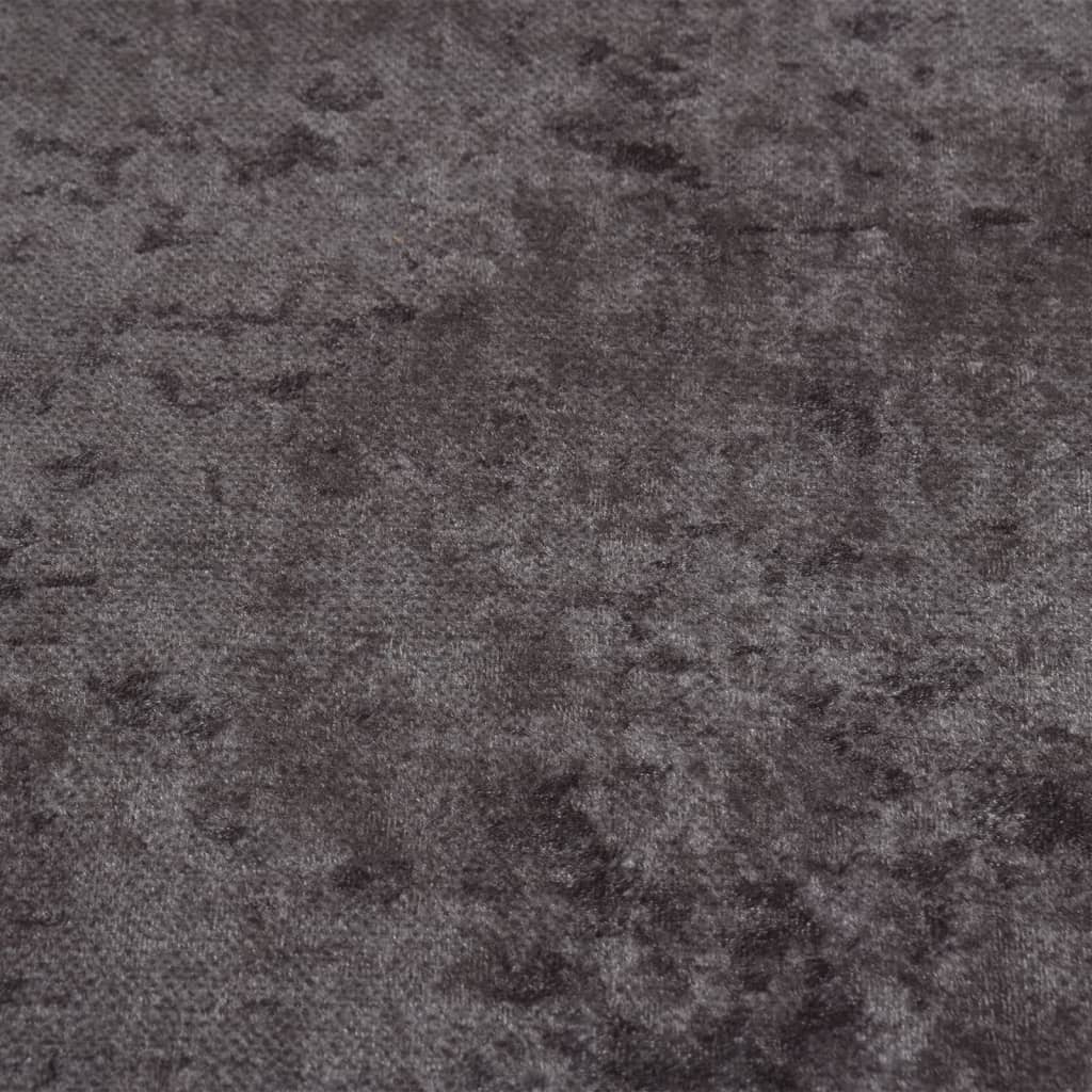 Vloerkleed Wasbaar Anti-Slip Ø120 Cm Grijs Ø 120 cm
