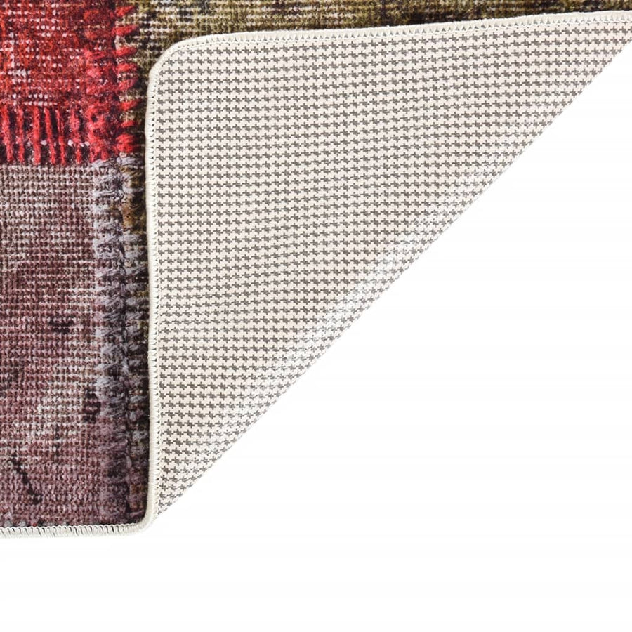 Vloerkleed Wasbaar Anti-Slip Meerkleurig Patchwork 80 x 150 cm