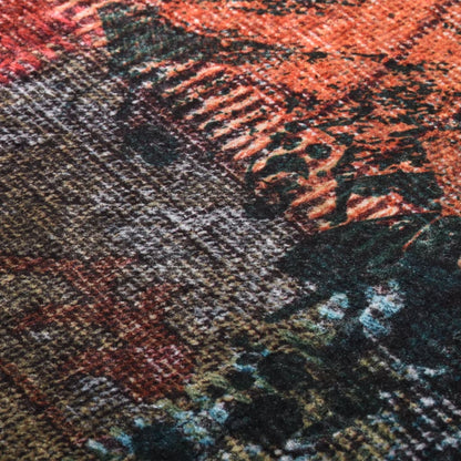 Vloerkleed Wasbaar Anti-Slip Meerkleurig Patchwork 80 x 300 cm