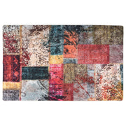 Washable Anti-Slip Patchwork Rug 160x230 cm Multicoloured