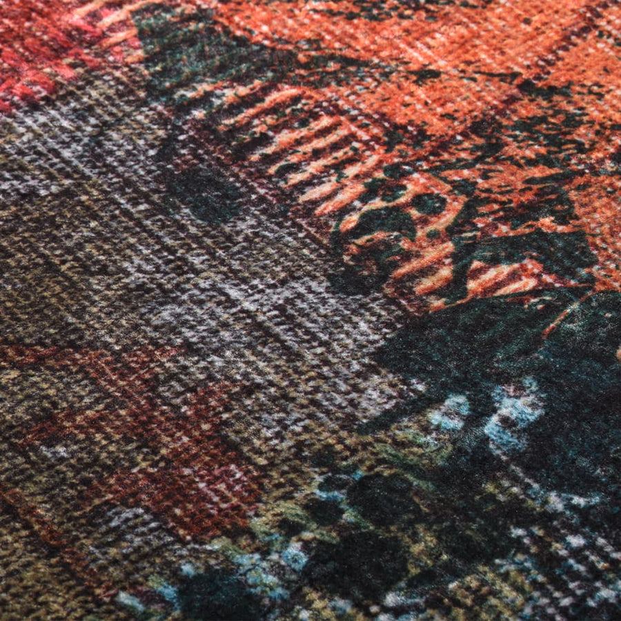Vloerkleed Wasbaar Anti-Slip Meerkleurig Patchwork 160 x 230 cm