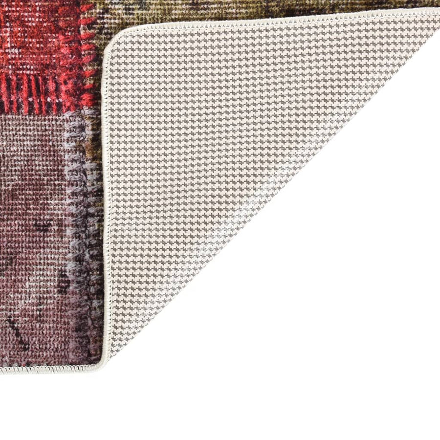 Vloerkleed Wasbaar Anti-Slip Meerkleurig Patchwork 190 x 300 cm