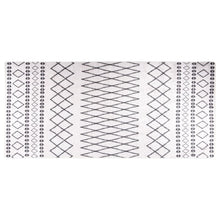 Vloerkleed Wasbaar Anti-Slip En Wit En Zwart 80 x 300 cm
