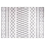 Vloerkleed wasbaar anti-slip 120x180 cm zwart wit