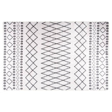 Vloerkleed Wasbaar Anti-Slip En Wit En Zwart 160 x 230 cm
