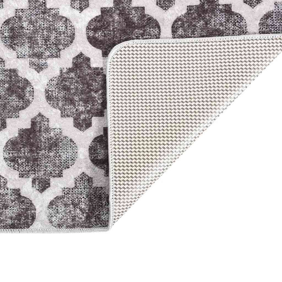 Vloerkleed wasbaar anti-slip 80x150 cm meerkleurig