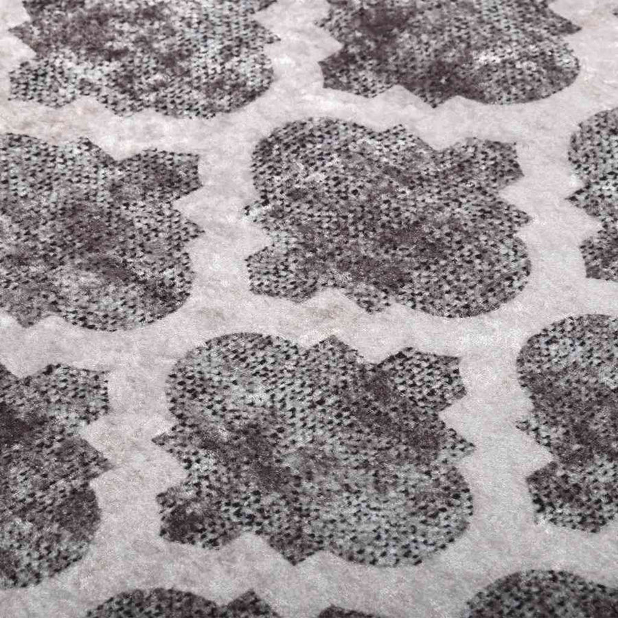 Vloerkleed wasbaar anti-slip 80x150 cm meerkleurig