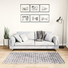 Vloerkleed wasbaar anti-slip 80x150 cm meerkleurig