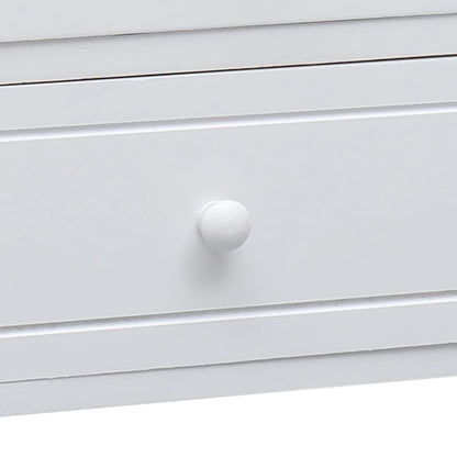 Tv-Meubel 08X30X40 Cm Massief Paulowniahout Wit