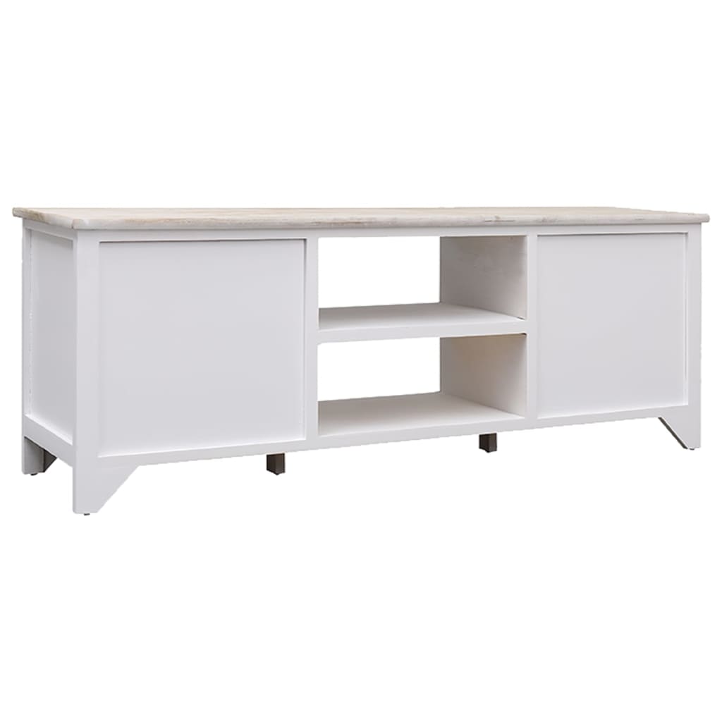 Tv-Meubel 08X30X40 Cm Massief Paulowniahout Lichthout