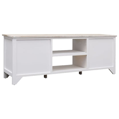 Tv-Meubel 08X30X40 Cm Massief Paulowniahout Lichthout