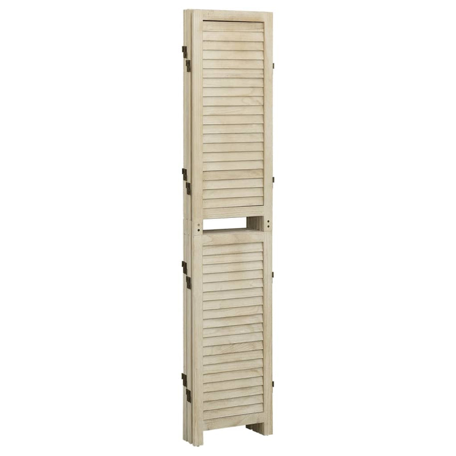 Kamerscherm met 5 panelen 175x165 cm massief paulowniahout 175 x 165 cm