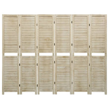 Kamerscherm Met 6 Panelen Massief Paulowniahout 210 x 165 cm