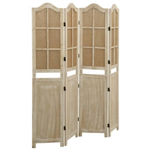 Kamerscherm Met 4 Panelen 140X165 Cm Stof Bruin