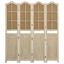 Kamerscherm Met 4 Panelen 140X165 Cm Stof Bruin