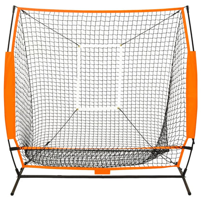 Honkbaltrainingsnet 174X76X158,5 Cm Zwart